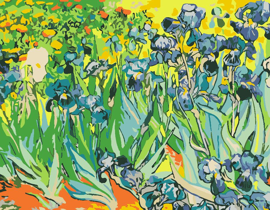 Картина по номерам Rosa Ирисы 35х45 см (N00013398)