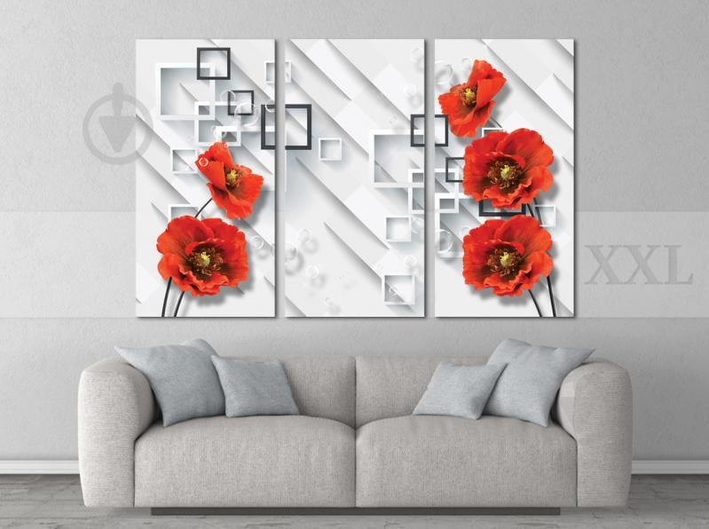 Модульна картина Poster-land Маки Абстракція Art-6_XXL