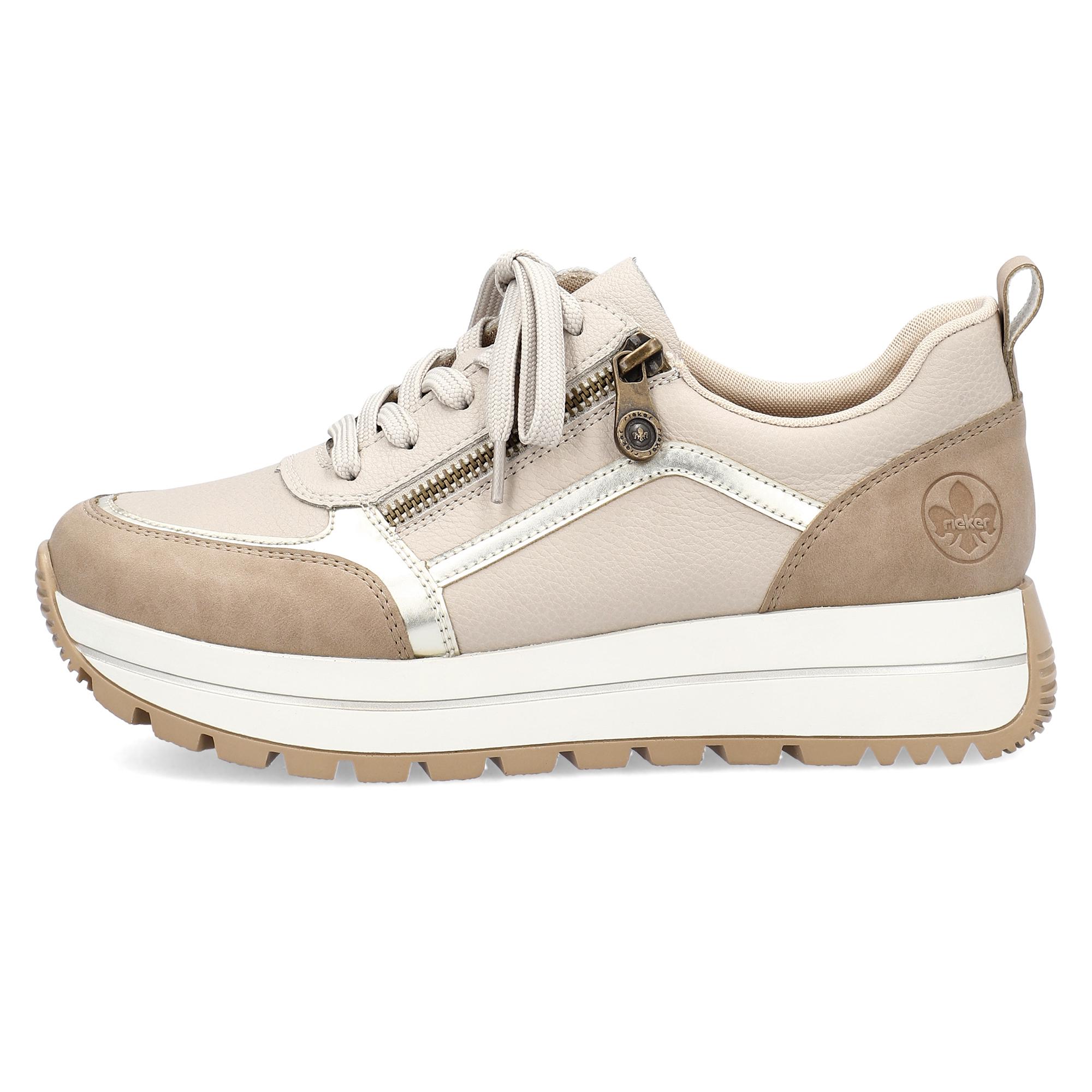 Кроссовки осенние женские RIEKER р. 40 Бежевый (035546-40) - фото 8 Кроссовки осенние женские RIEKER р. 40 Бежевый (035546-40) - фото 8
