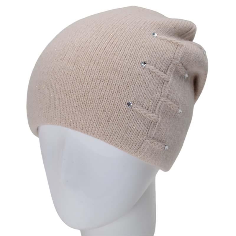 Шапка женская зимняя Lirus Мая с полоской флиса One size Лен (119570) Шапка женская зимняя Lirus Мая с полоской флиса One size Лен (119570)