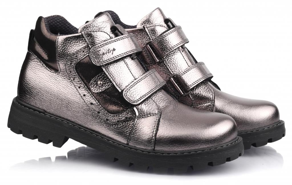 Черевики осінні Topitop для дівчаток 440 р. 31 Темно-сріблястий