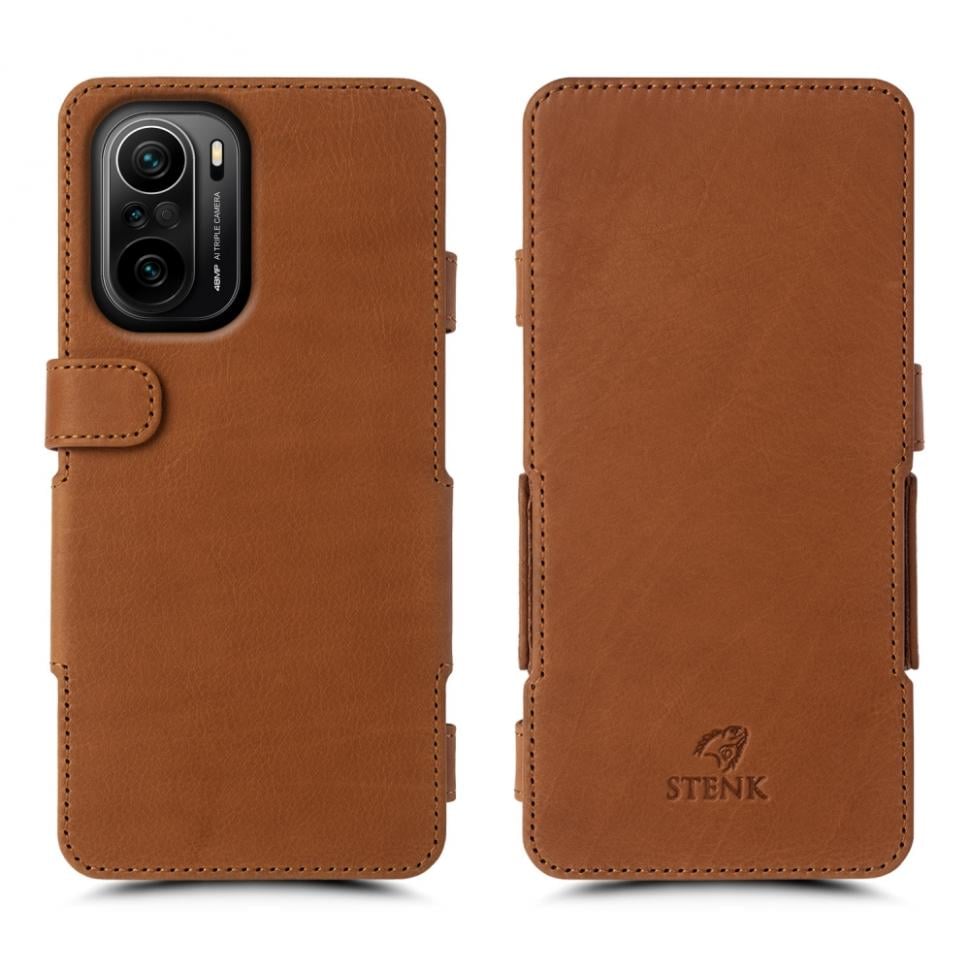 Чехол книжка Stenk Prime для Xiaomi Poco F3 Camel (69063)