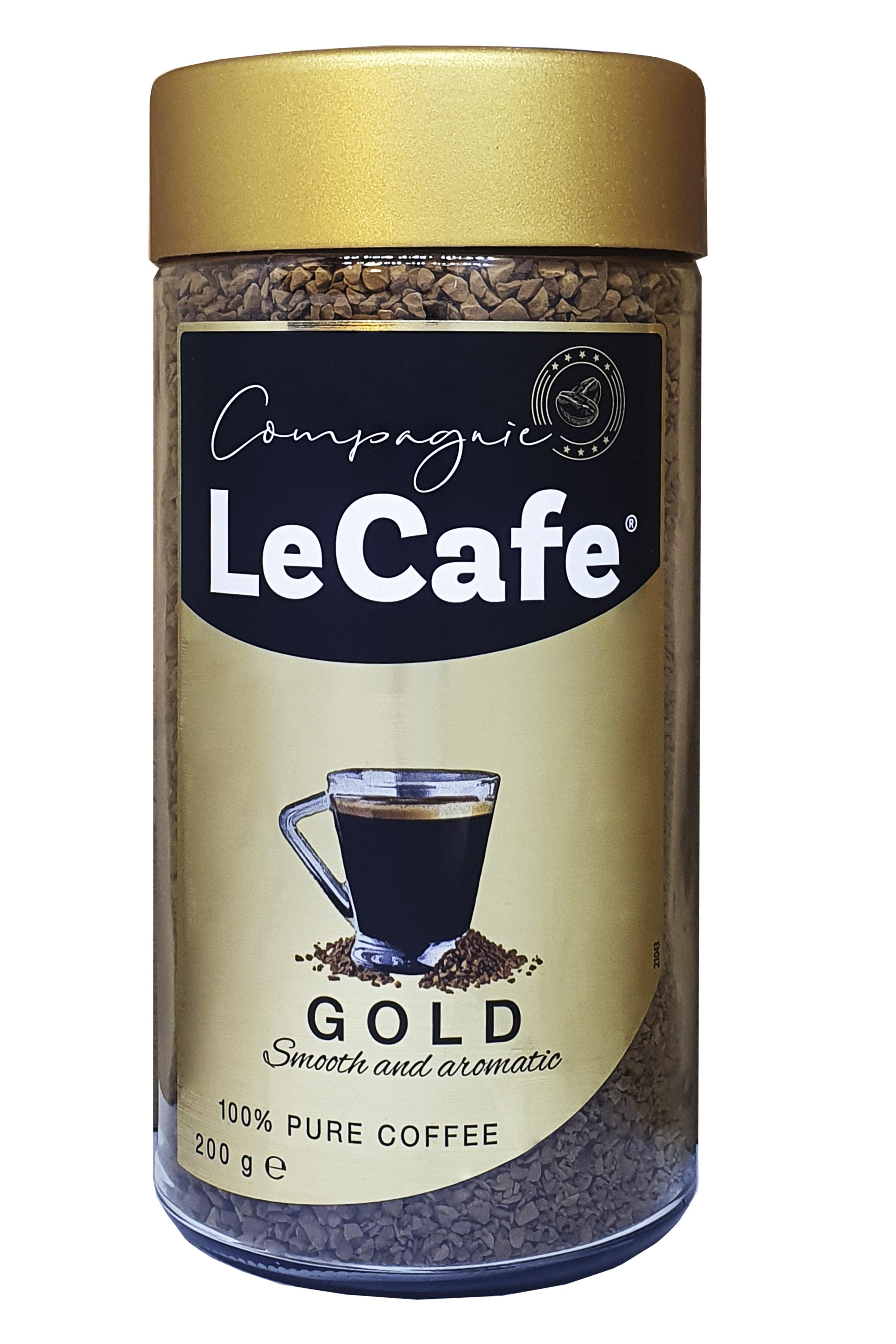 Кофе Le Cafe Gold растворимый в стеклянной банке 200 г (58338)