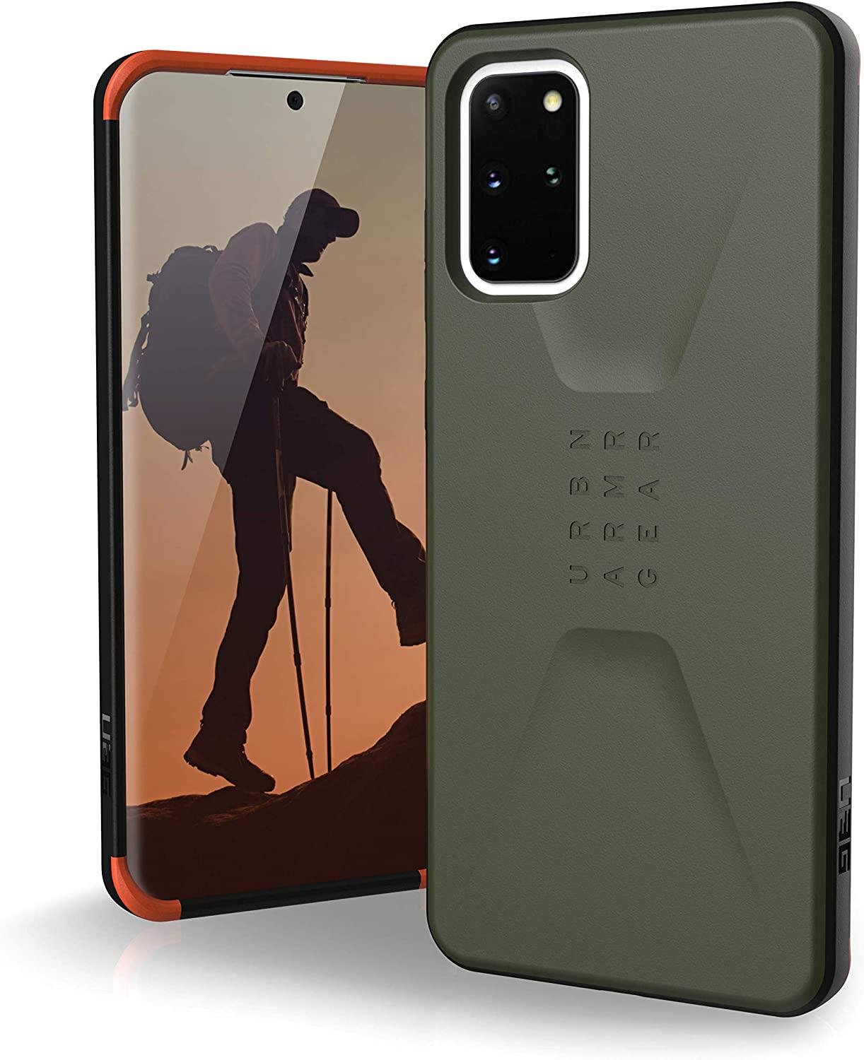 Чохол мілітарі протиударний UAG Civilian 21198D117272 для Samsung Galaxy S20 Plus (6.7") Olive Drab