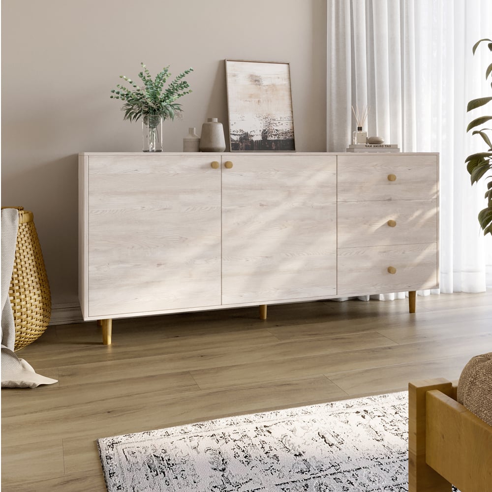 Комод Lion Хьюге-5 158,5x39x77 см Самоа Дымчатый (LION-041115)