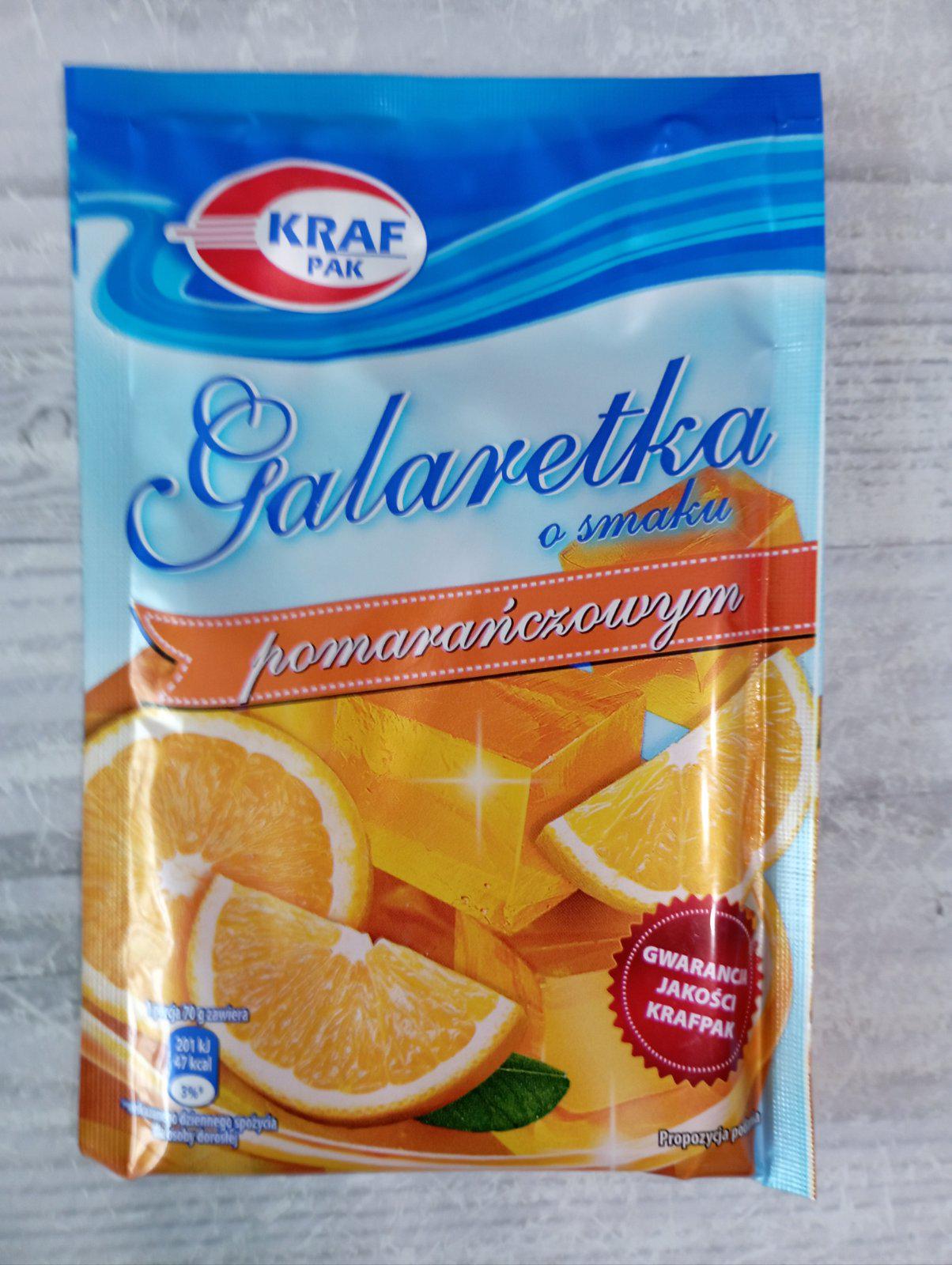 Желе KRAF PAK зі смаком апельсину 70 г