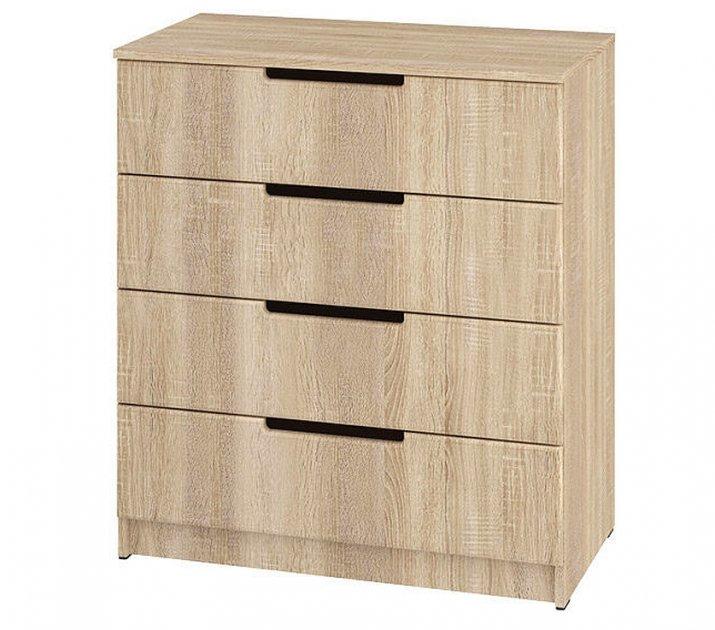 Комод Неман К005 4Ш ЛДСП/МДФ/пленка ПВХ 1100 Дуб сонома (4587345873)