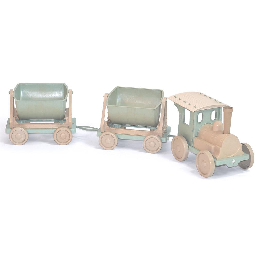 Іграшковий потяг Doloni Toys для пісочниці 2 причепи ECO 110см Зелений (013118/01eco)