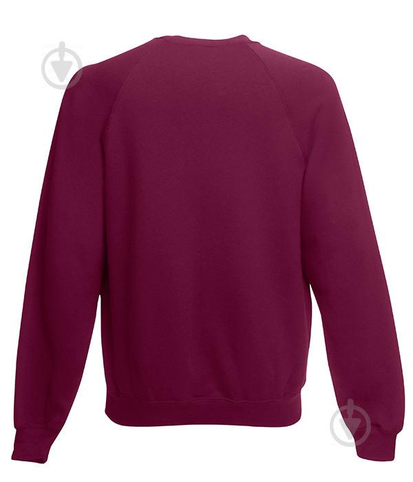 Світшот Fruit of the Loom Classic raglan sweat L Бордовий (062216041L) - фото 2