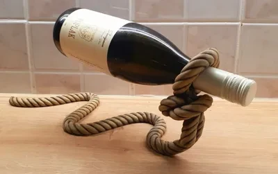 Подставка для вина Веревка 26х12х10 см Коричневый (2896844393)