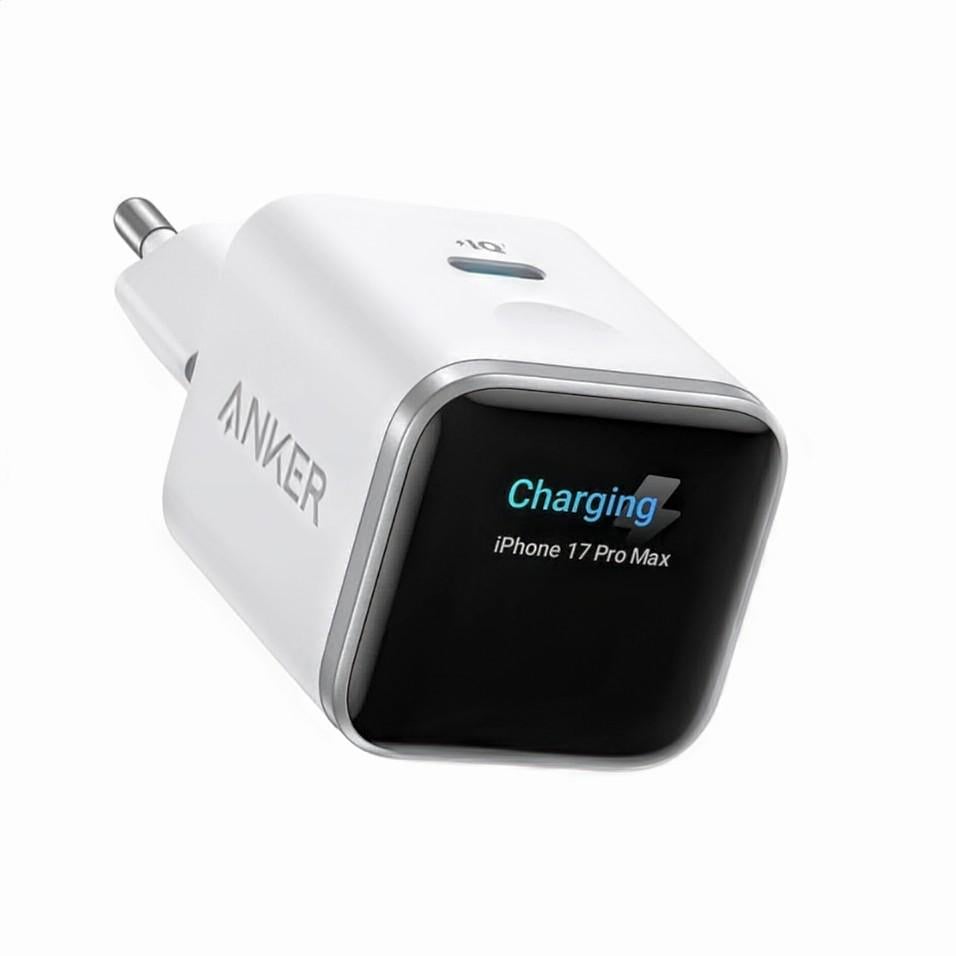 Зарядний пристрій Anker Nano Smart Display Charger A121D EU 45W (35885644)