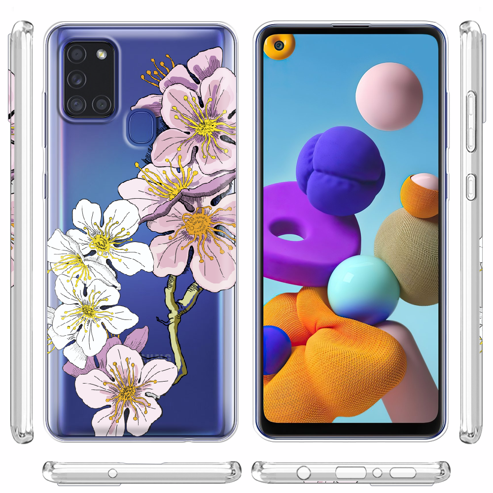 Чохол Boxface Samsung A217 Galaxy A21s Cherry Blossom Прозорий силікон (40006-cc4-40006) - фото 3