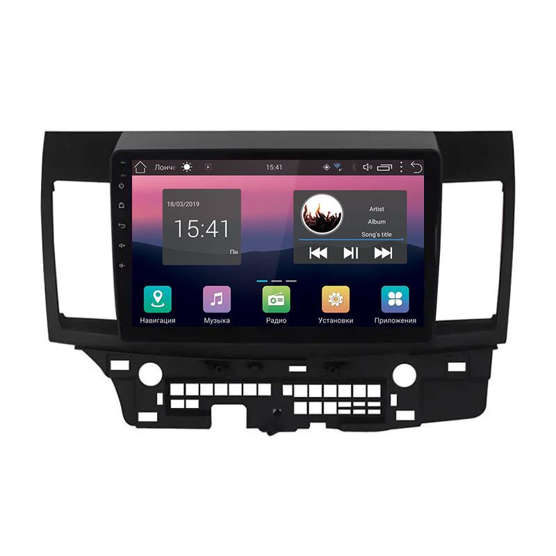Магнітола штатна Wangi Mitsubishi Lancer X 2007-2017 10" 4/32 GB 4G+CarPlay Premium GPS