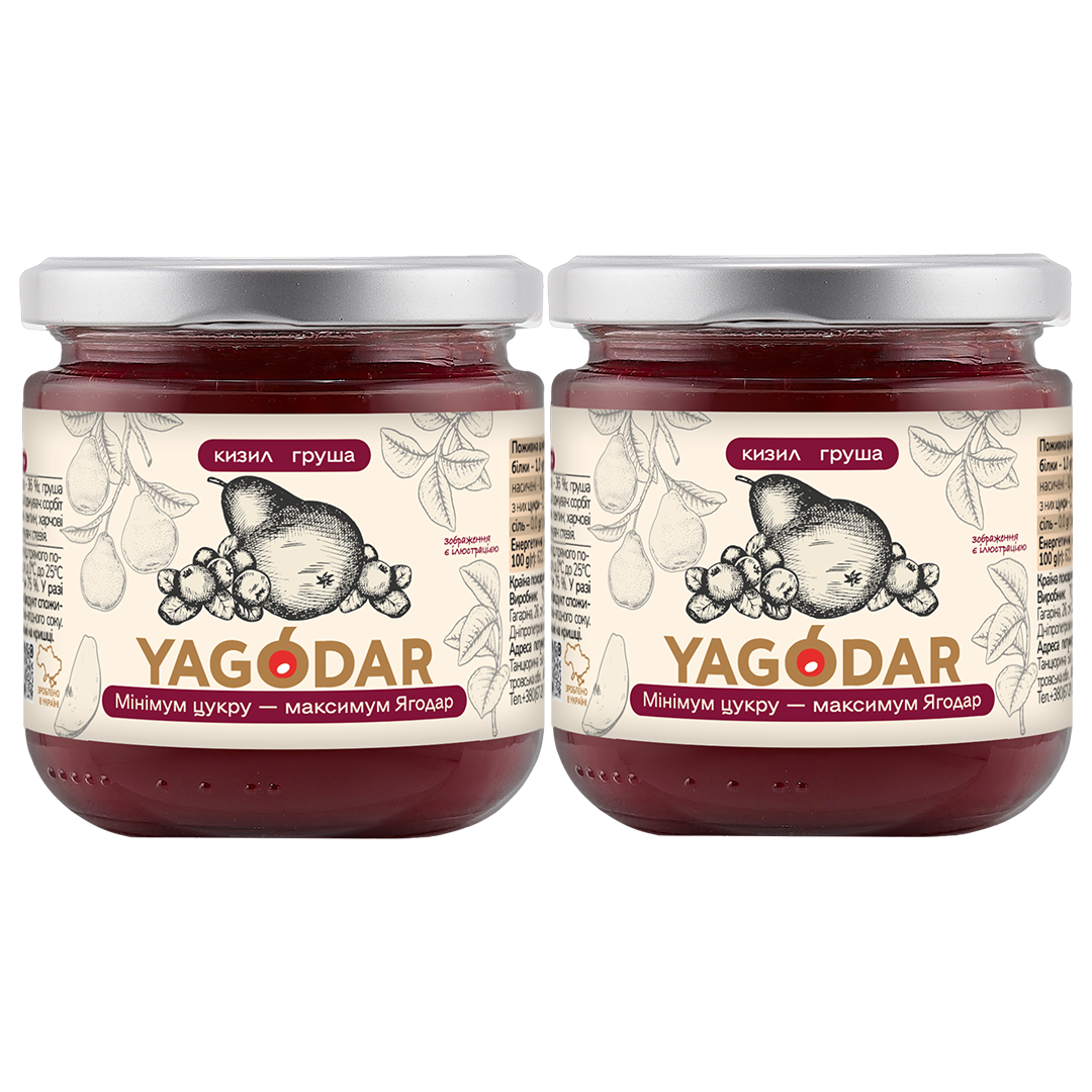 Джем кизиловый с грушей с низким содержанием сахара 2 шт. (2671838411)