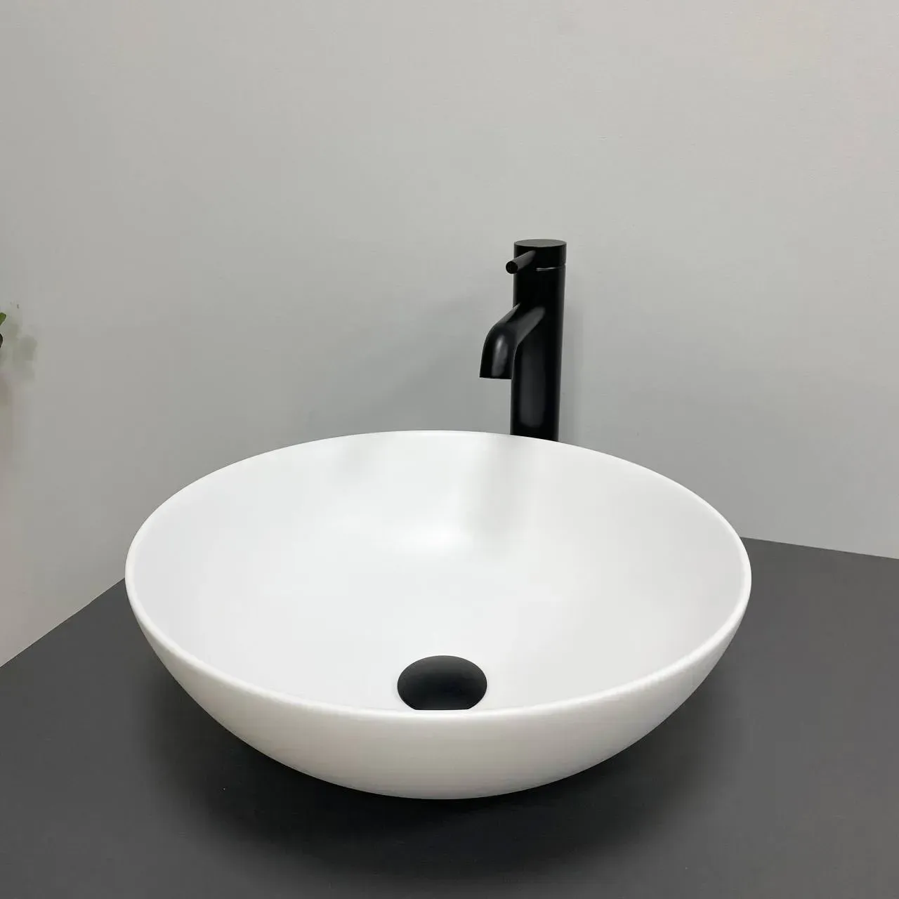 Раковина накладная VBI AMALFI круглая 395x395 мм Белый матовый (RM-VBI-013400)