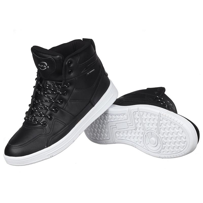 Кросівки чоловічі Bona 853C-6 шкіряні р. 43 Чорний (20062) - фото 4 Кросівки чоловічі Bona 853C-6 шкіряні р. 43 Чорний (20062) - фото 4