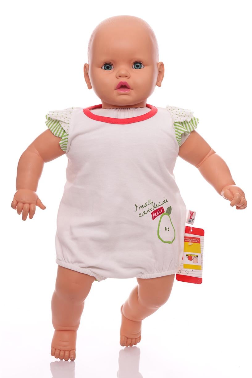 Боди-платье с коротким рукавом для девочки Груша интерлок MiniPapi 74 см (31436)