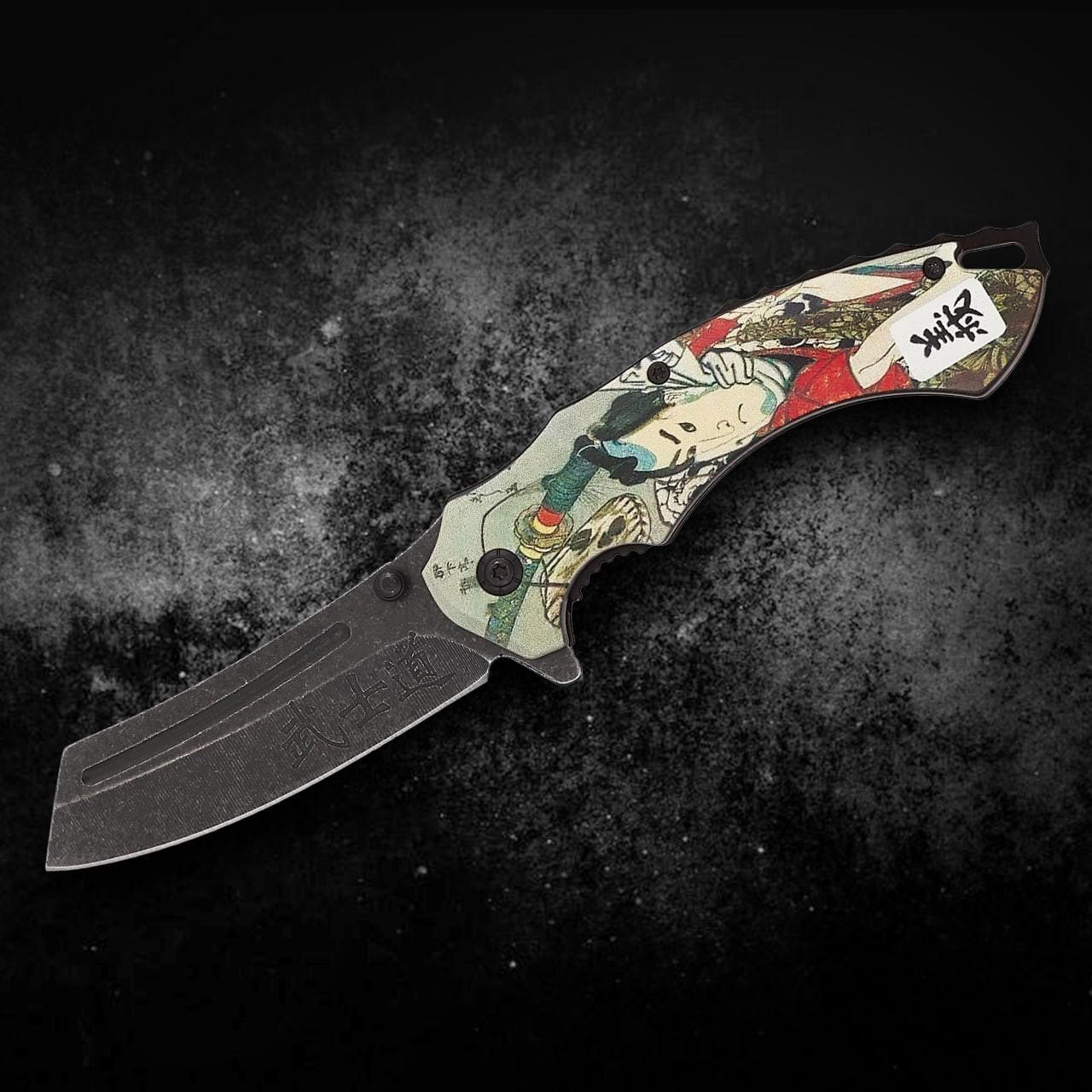 Ніж складаний туристичний Самурай танто-шипфут фліппер (XZ39)