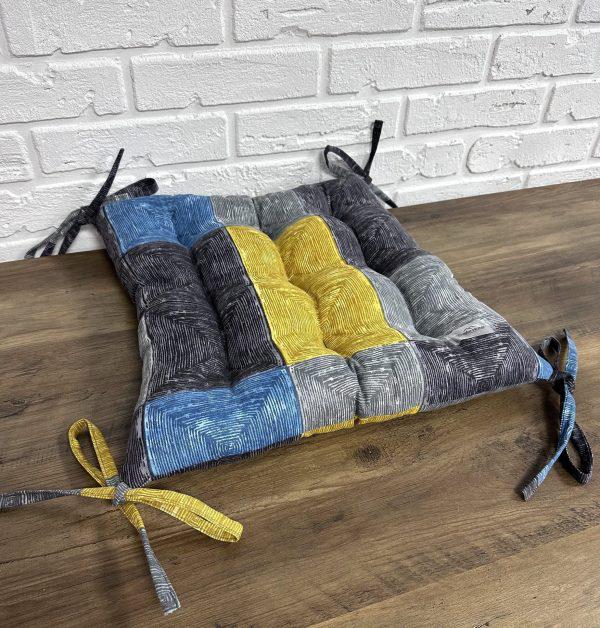 Сидушка Square Comfort Home на стул/кресло/садовую мебель 40х40 см