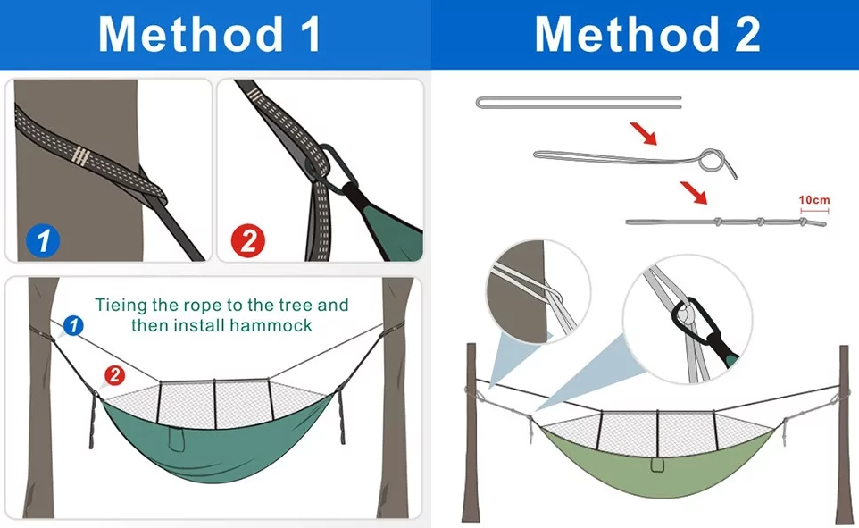Гамак-спальный мешок с москитной сеткой (5002) - фото 4
