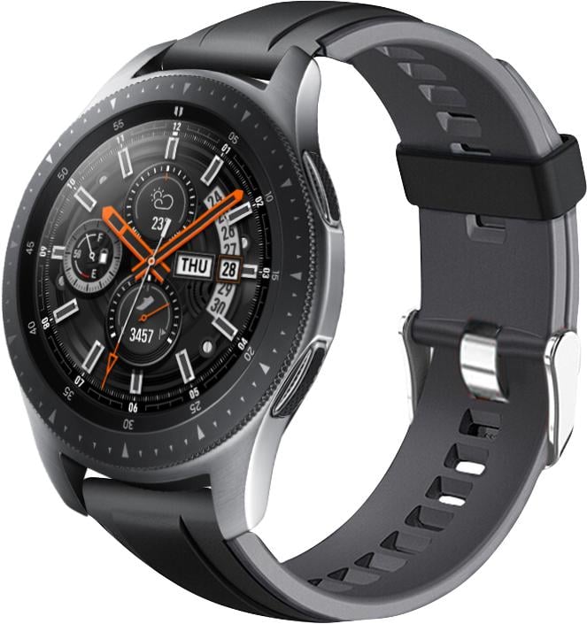 Ремешок Coholl для Galaxy Watch 46/22 мм Black/Grey (16265)