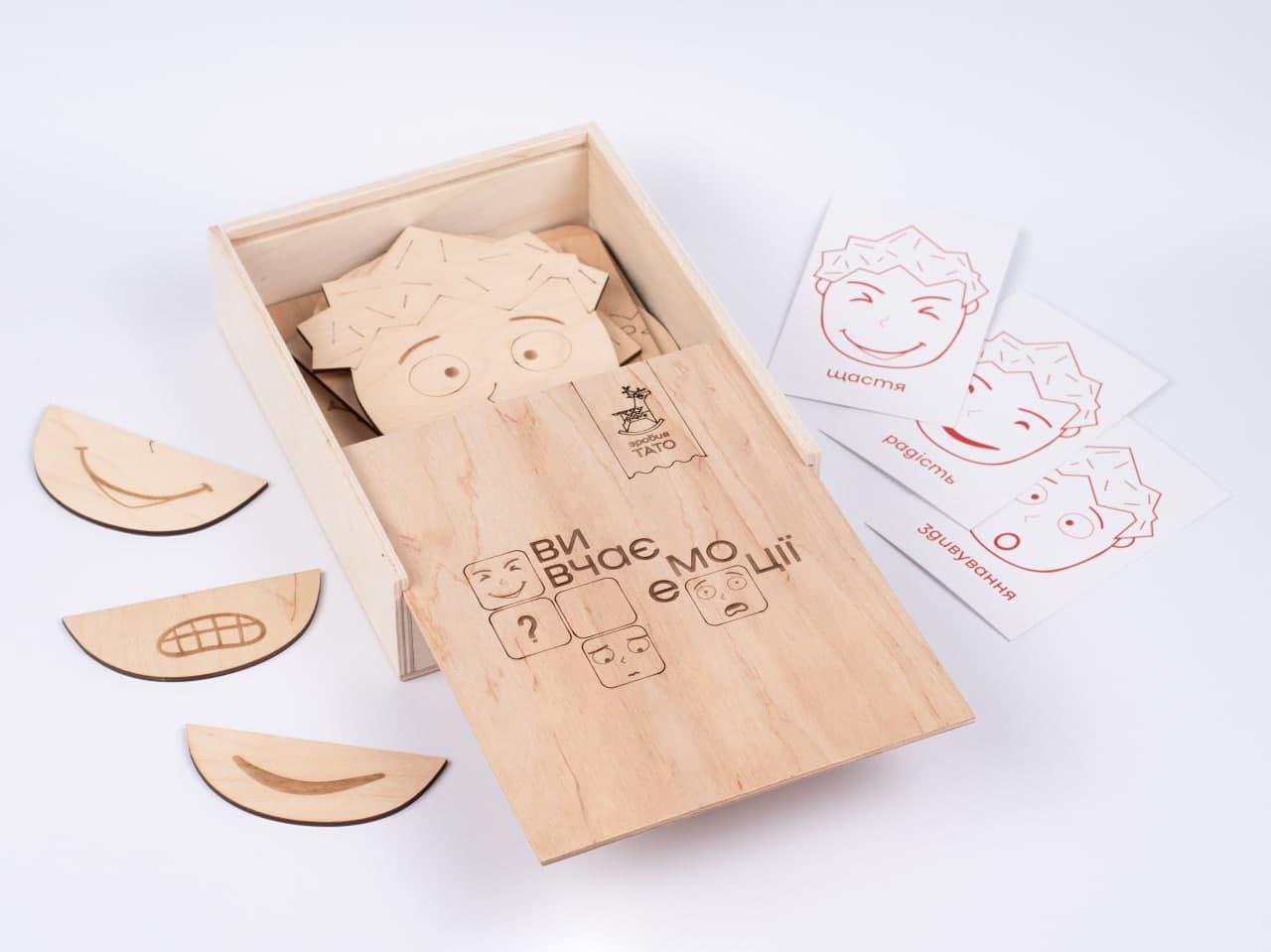 Настільна розвиваюча гра Зробив Тато "Вивчаємо емоції" пазли з картками (RZ0026) - фото 2 Настільна розвиваюча гра Зробив Тато "Вивчаємо емоції" пазли з картками (RZ0026) - фото 2