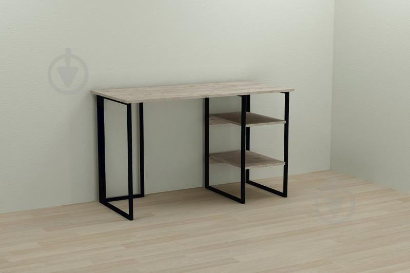 Компьютерный стол Ferrum-decor Кевин 75x120x60 черный ДСП Дуб Шервуд 16мм