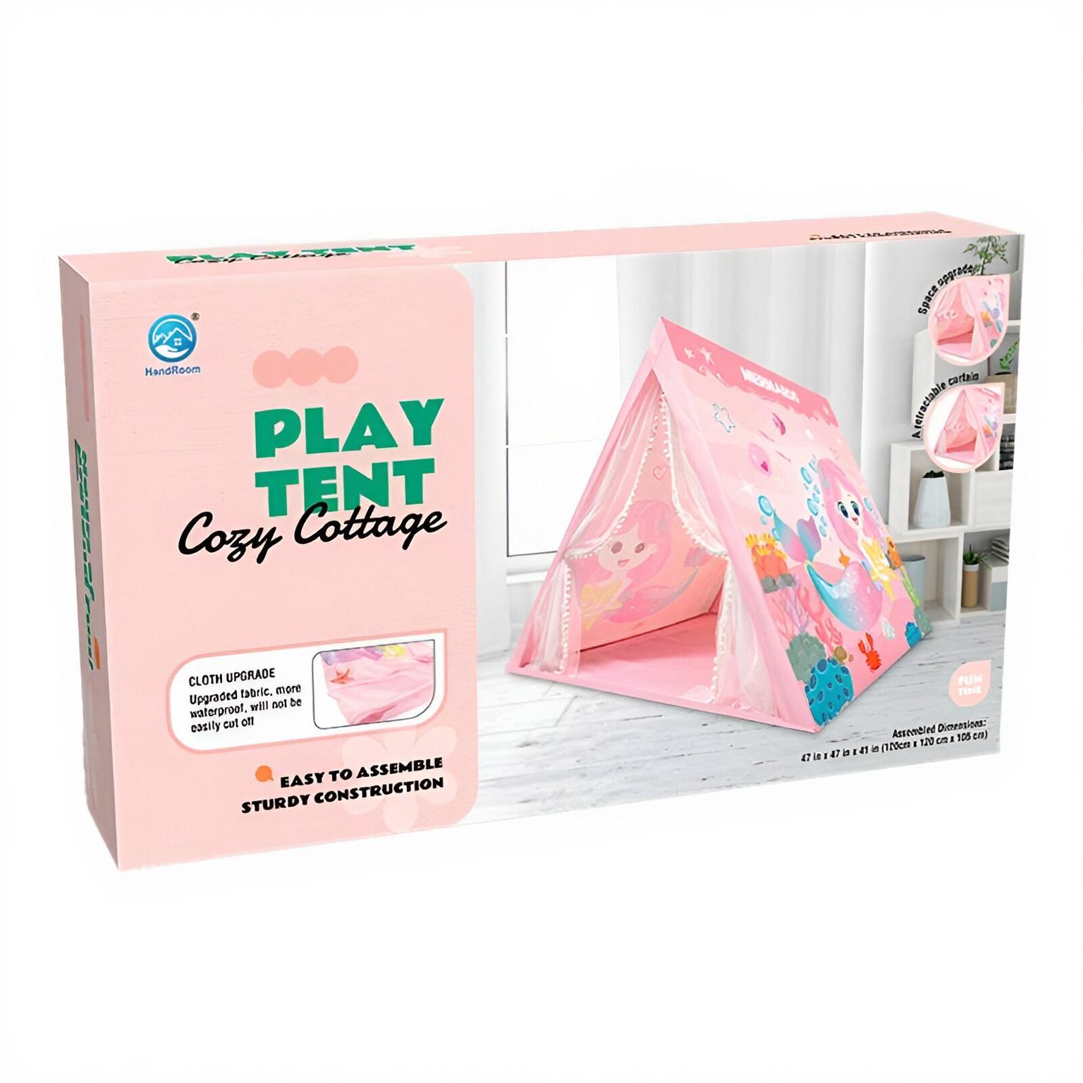 Детская игровая палатка "Русалочка" 5888-12 120x120x105 см Розовый - фото 2