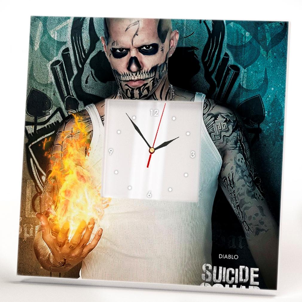Часы настенные «Отряд самоубийц» 260x260 мм (C00987)
