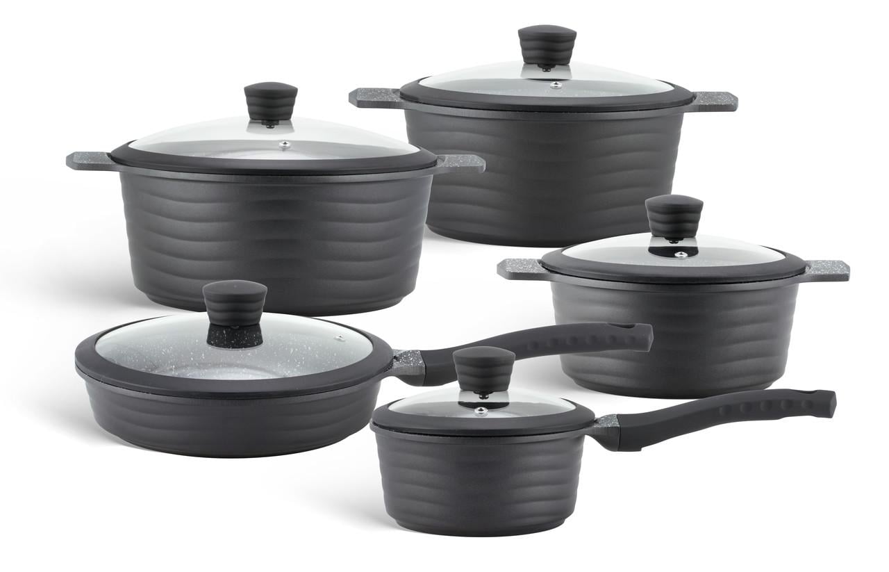 Набор посуды с крышкой Edenberg EB-9185 алюминиевый 5 пр. (57-46-EB-9185)