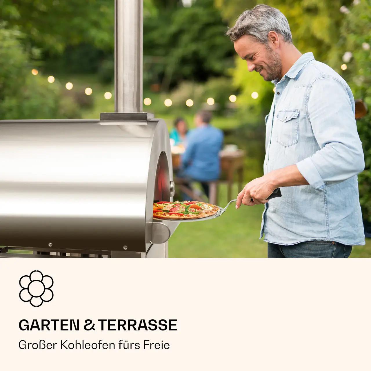 Піч для піци Klarstein Diavolo Napoletana на дровах та вугіллі від 0 до 500 °C - фото 7
