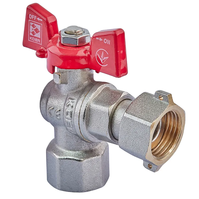 Кран шаровый KOER KR.223 1/2" ГГБ с угловой накидной гайкой (KR4773)