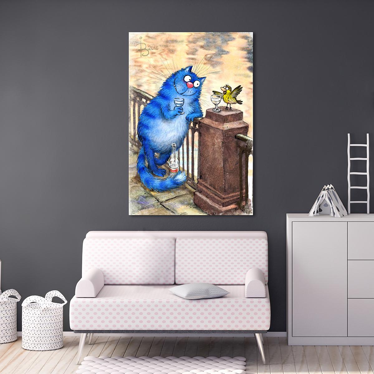 Модульна картина Бесіда на Фонтанці 1 модуль 70x105 см (_rinaz_20162225024)