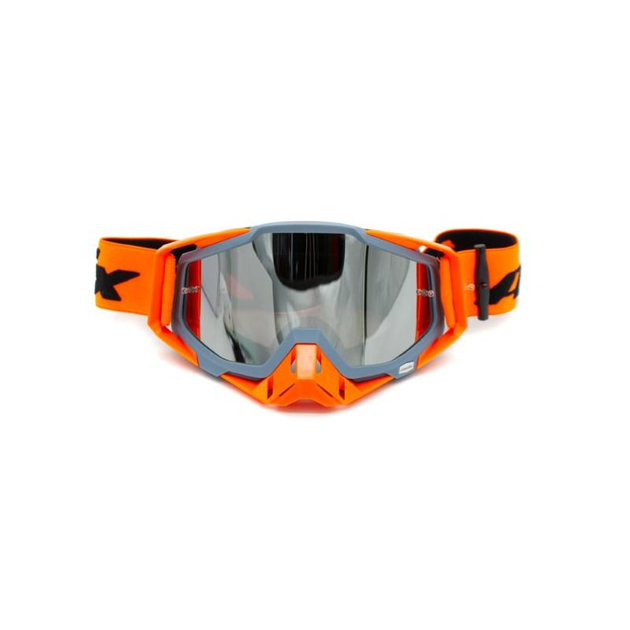 Мотоокуляри ASIX AS-1 срібне скло Помаранчево-сірий (29044679)