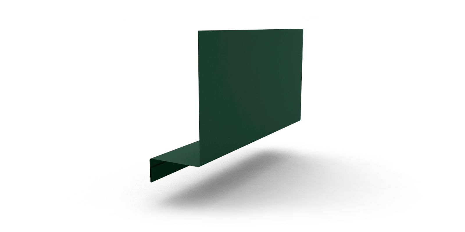 Планка примыкания боковая 2м RAL 6005