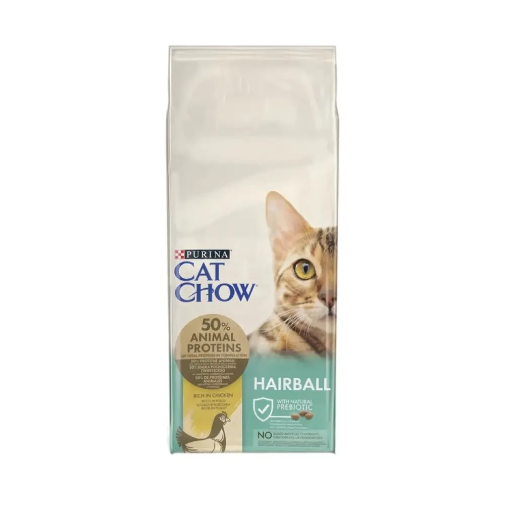 Сухий корм для котів Cat Chow Hairball курка 15 кг (5997204514523)