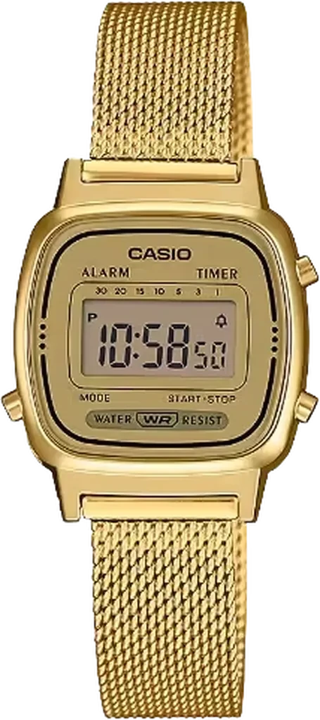 Наручний годинник жіночий Casio LA670WEMY-9EF Lady Vintage з підсвіткою