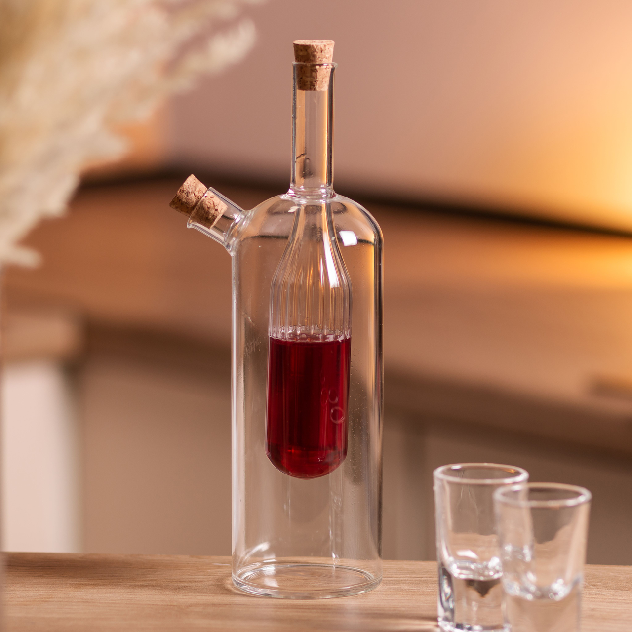 Скляна пляшка подвійна для олії та оцту 2в1 500 мл (HP-34-13) - фото 5 Скляна пляшка подвійна для олії та оцту 2в1 500 мл (HP-34-13) - фото 5