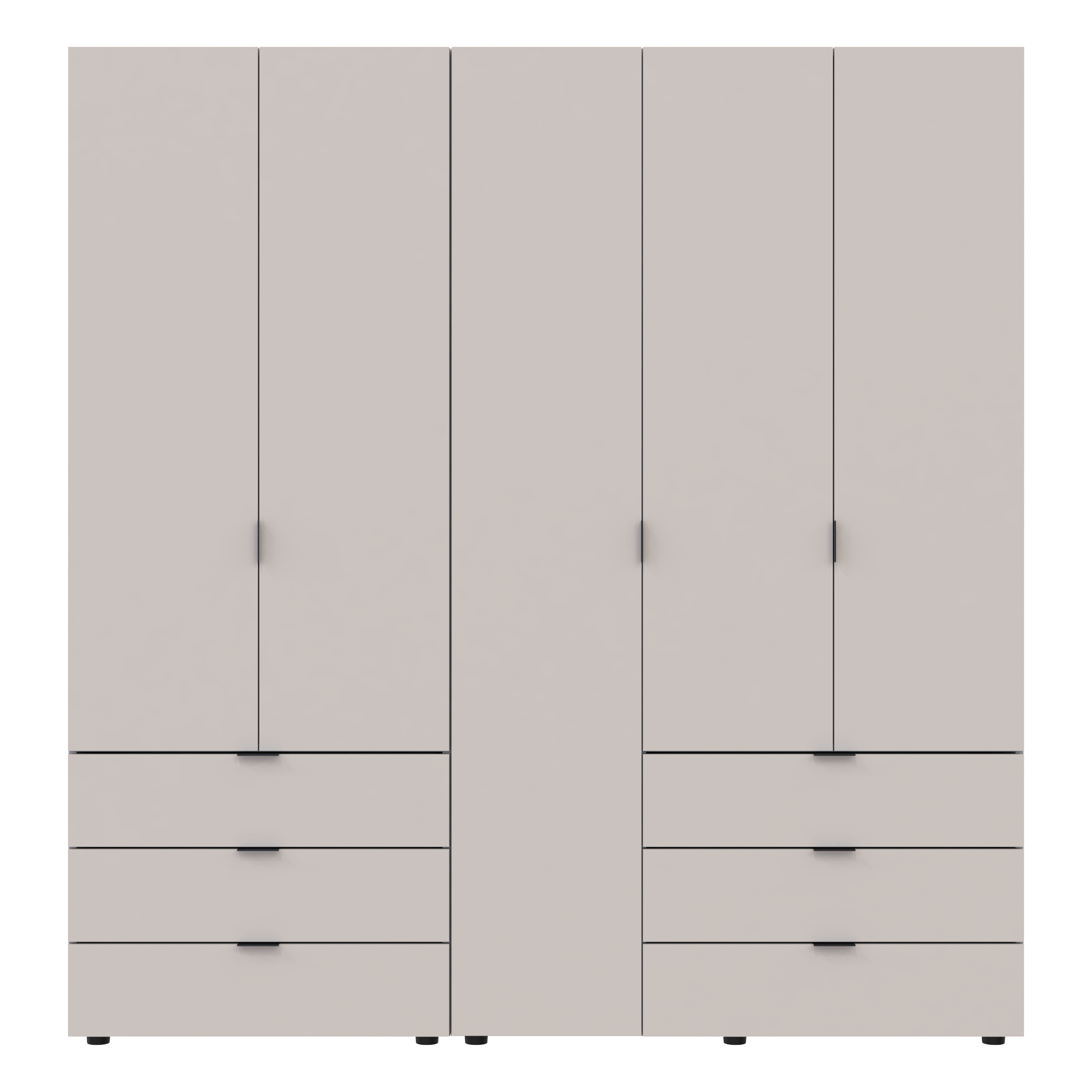 Комплект шкафов для одежды Doros Гелар 193,7х49,5х203,4 см 2 шт. Кашемир (DRS-011239)