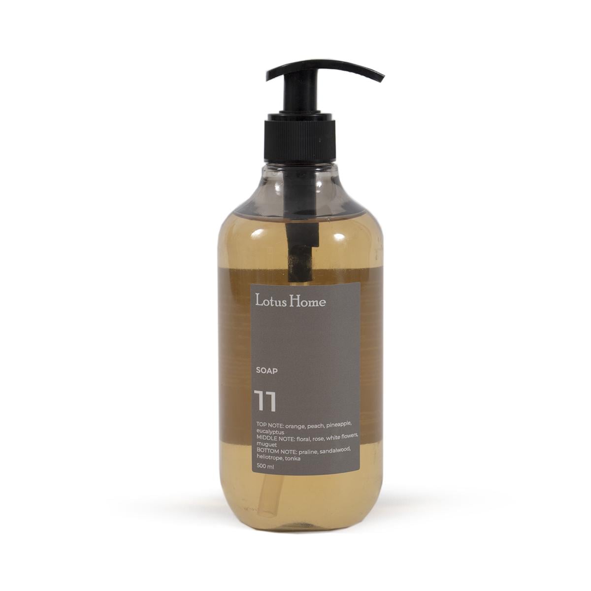 Мыло жидкое парфюмированное Lotus Home 11 пралине/сандал/гелиотроп/бобы тонкая 500 мл (svt-2000022351799) Мыло жидкое парфюмированное Lotus Home 11 пралине/сандал/гелиотроп/бобы тонкая 500 мл (svt-2000022351799)