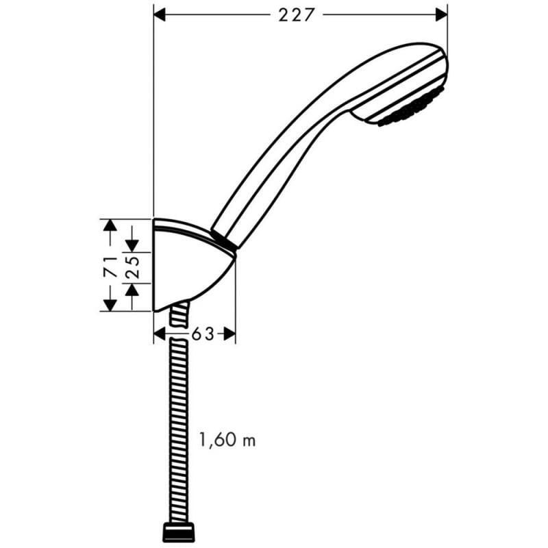 Набор для ручного душа Hansgrohe Crometta 85 27577000 (55258) - фото 2