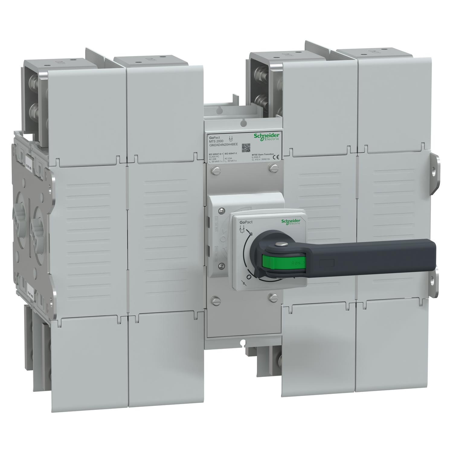 Переключатель нагрузки I-0-II Schneider Electric GoPact MTS2000 4P 2000A 415V виносн ручка (GM2AD4N20H4BEE)