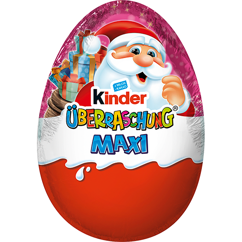 Шоколадне яйце Kinder Überraschung Rosa Maxi Weihnachten Christmas Санта 100 г