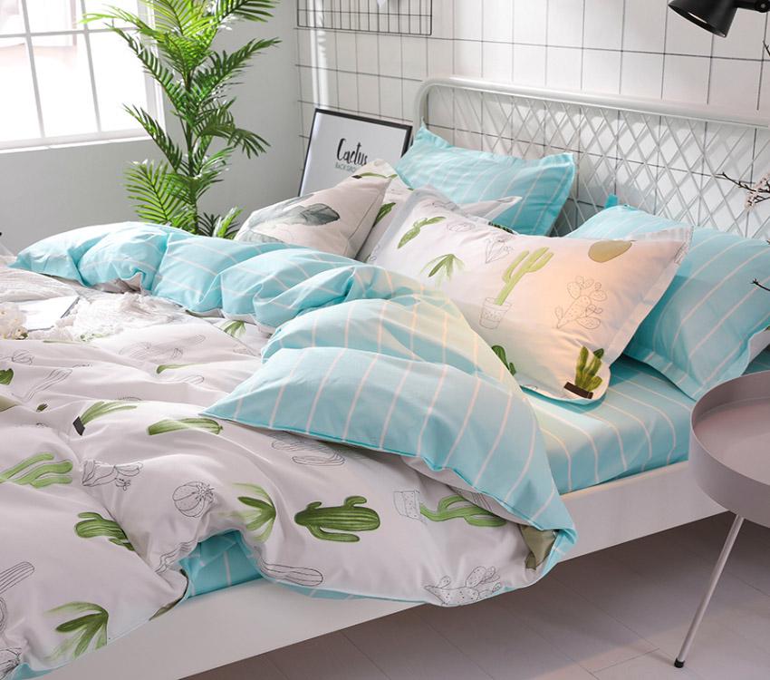 Комплект постельного белья с компаньоном S455 двуспальный (29-77-TAG satin 2-sp-455-1)