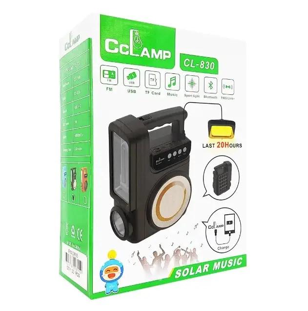 Ліхтар кемпінговий із сонячною панеллю Solar CCLamp CL-830 функція Power Bank та радіо 4000 мАг Bluetooth (9118) - фото 10 Ліхтар кемпінговий із сонячною панеллю Solar CCLamp CL-830 функція Power Bank та радіо 4000 мАг Bluetooth (9118) - фото 10