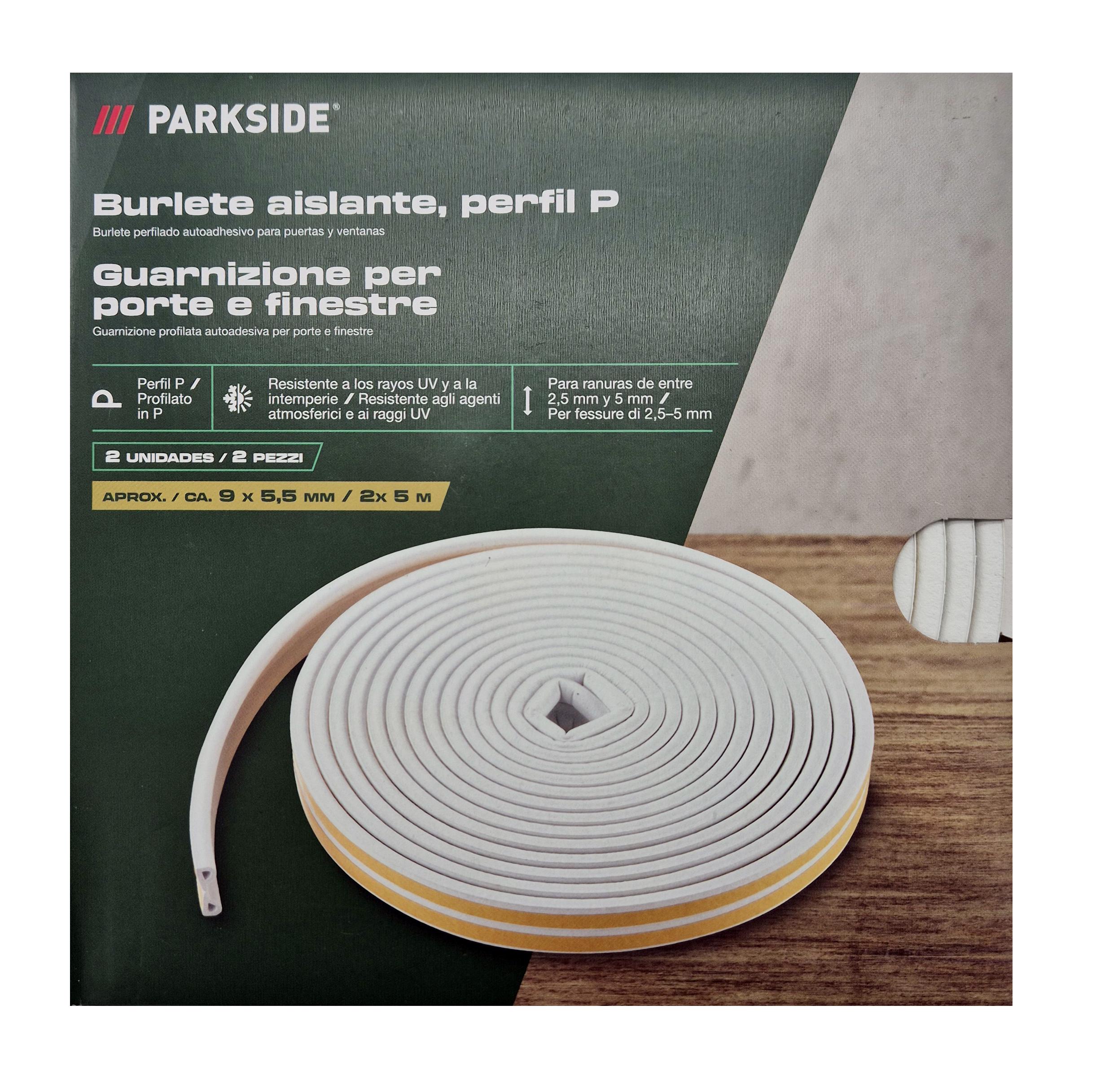 Гумовий ущільнювач на вікна та двері PARKSIDE 2 шт. по 5 м (D1-00458) - фото 3
