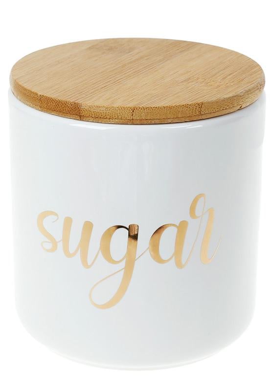 Банка Merceyl Sugar 550 мл керамическая с бамбуковой крышкой Белый (BD-304-925)