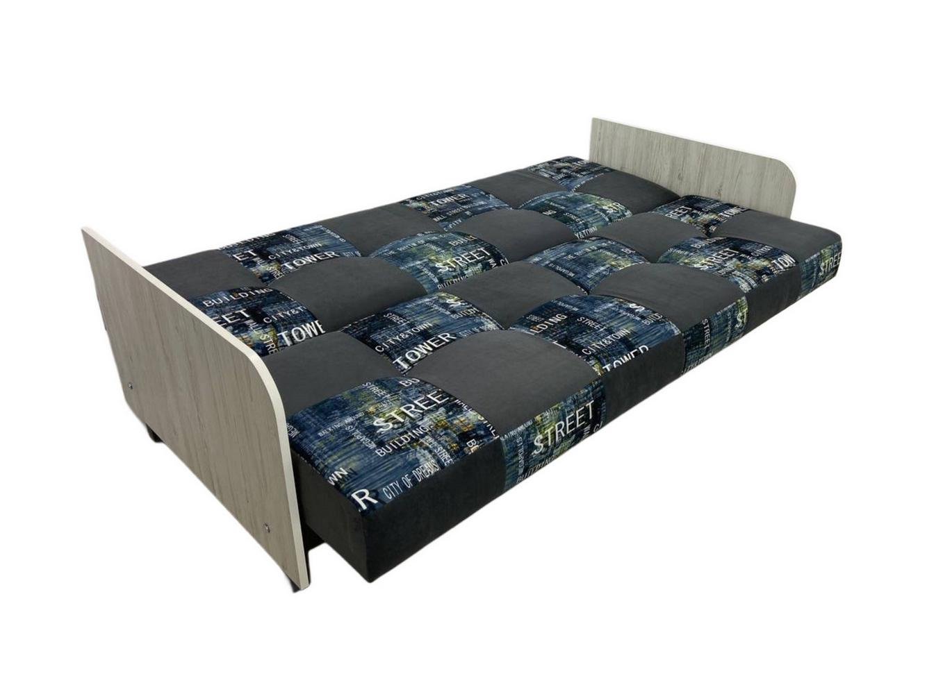 Диван Grand Kameleon 97 з ДСП-боковинами книжка пружинний блок 190,5х92х95 см Темно-сірий (4641412-111597) - фото 2