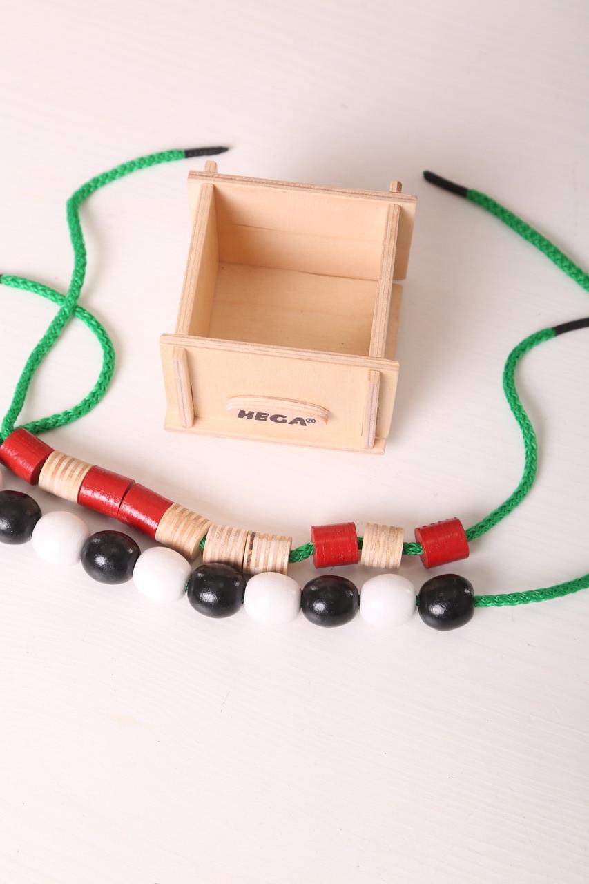 Шнуровка HEGA Бусы/Набор для счета в деревянной коробке (57) - фото 10 Шнуровка HEGA Бусы/Набор для счета в деревянной коробке (57) - фото 10