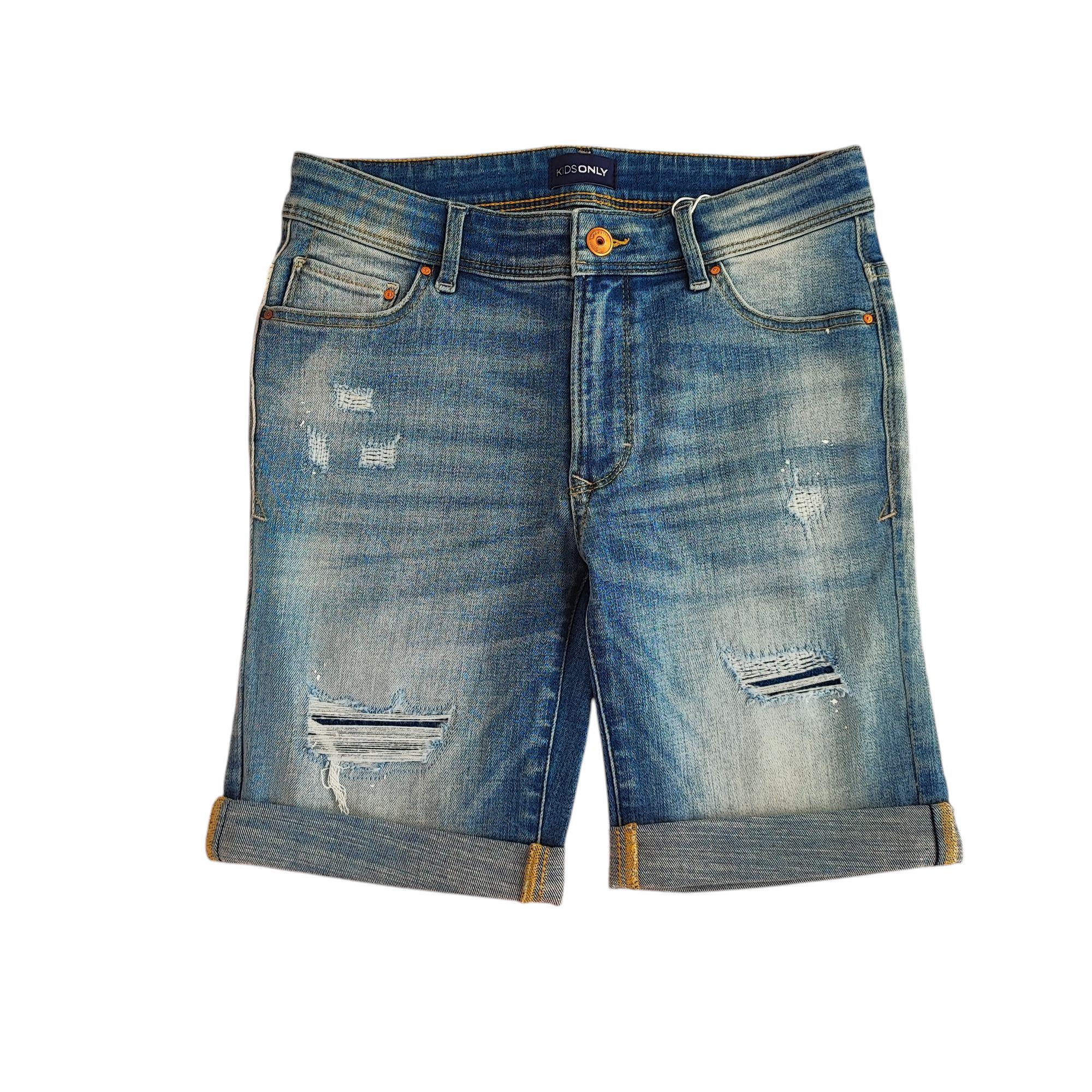 Шорти підліткові джинсові для хлопчика ONLY 152 см Синій (250313069)